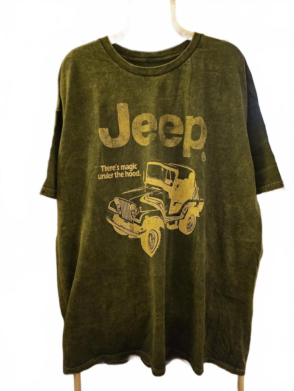 Jeep Spirit 1941 Men's Short Sleeve Graphic Print T-Shirt Green - Large - NWOT